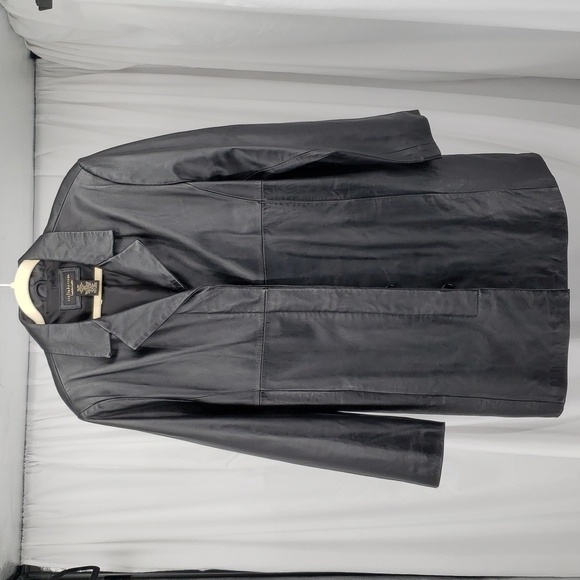 Croft & Barrow Lambskin Leather Fully Lined Hidden Buttons Side Seam Pocket XL - Picture 4 of 11